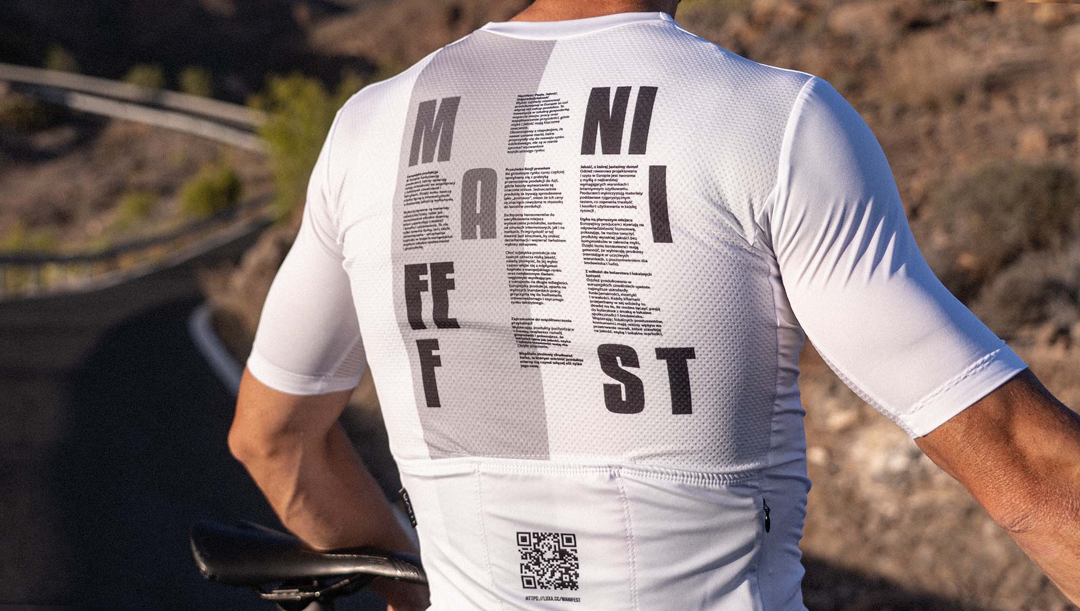 koszulka Luxa Manifest z przesłaniem i tekstem na plecach